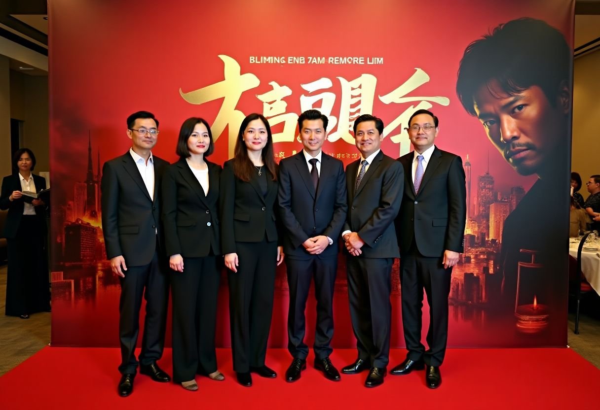 每日大瓜电影首映礼现场，主创团队亮相